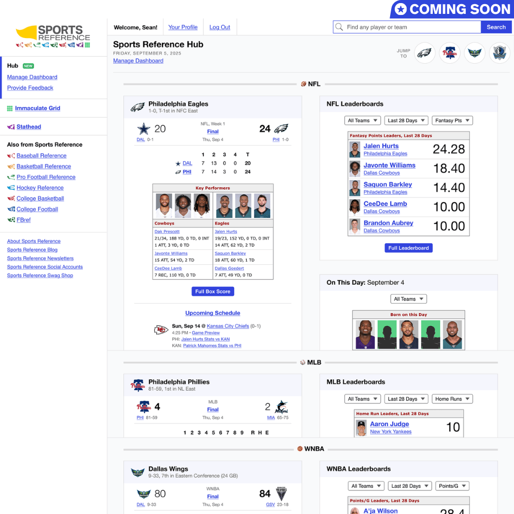 Sports Reference Hub Image